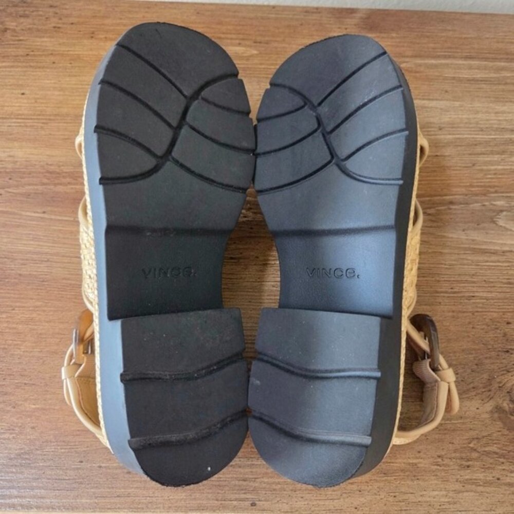 Vince Helena Raffia Lug-Sole Sandal Size 5 - Picture 9 of 9